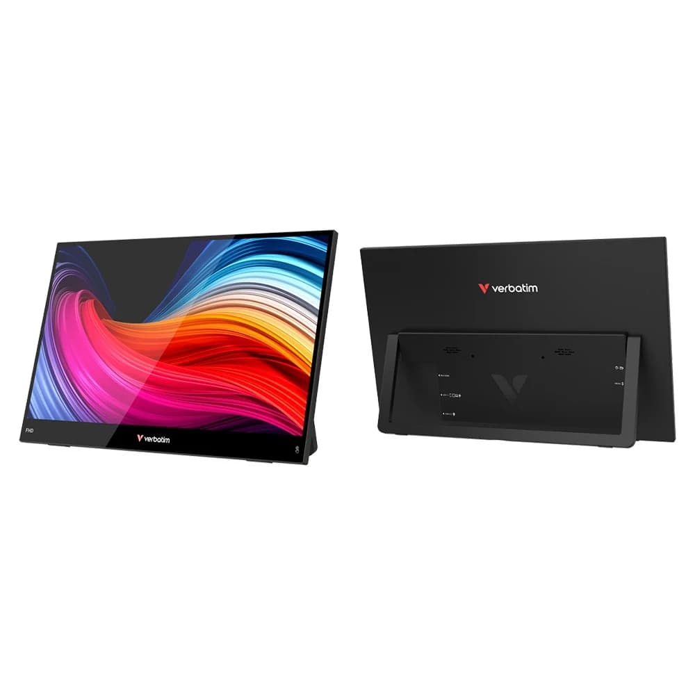 Verbatim Light Series 15.6" Full HD Portable Touchscreen Monitor - Black | 32402