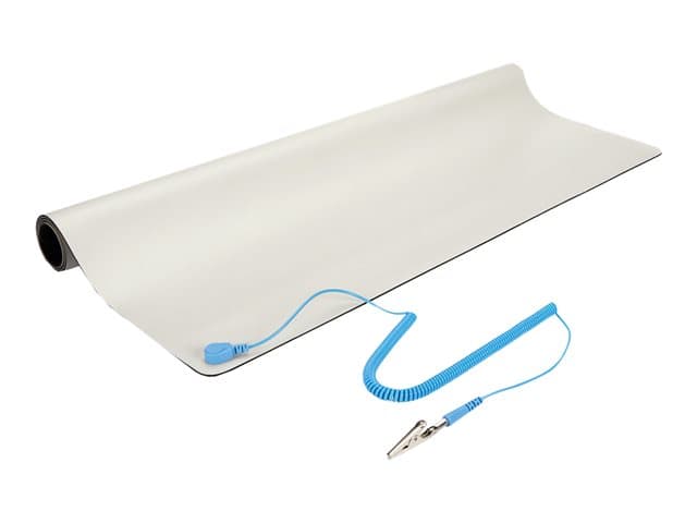 STARTECH.COM - Startech Anti-Static Mat - 25" x 27.5" Electrical Grounding Desk Pad - For Home or Work - Beige (M3013) - desktop anti-static mat
