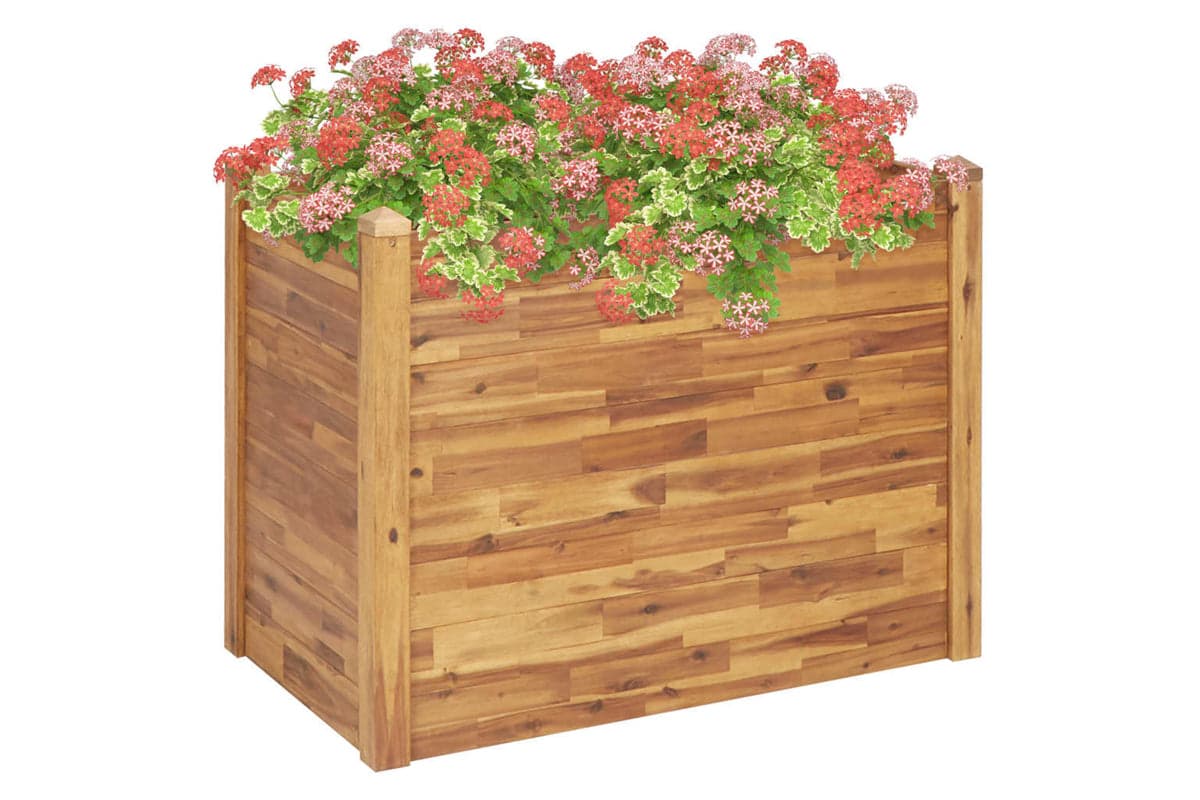 vidaXL 46579 Garden Raised Bed 110x60x84cm Solid Acacia Wood