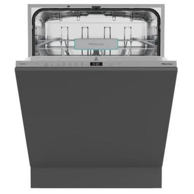 Hisense Hi4 Integrated Dishwasher -  Auto Dry C-Rated Silver control panel