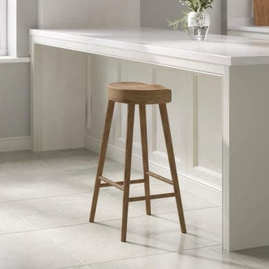 Oak - Solid Oak Kitchen Counter Stools - Rayne