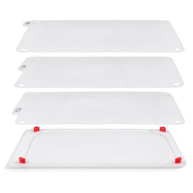 Zyliss E910052 4 In 1 Chopping Board Set kitchen cutting board Rectangular White