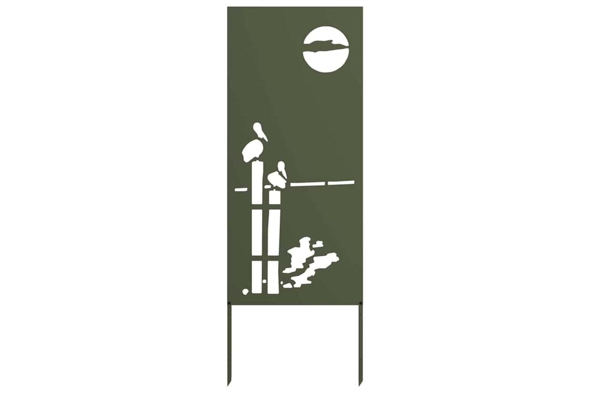 Garden Privacy Screen Olive Green 50 X140cm Cold-rolled Steel