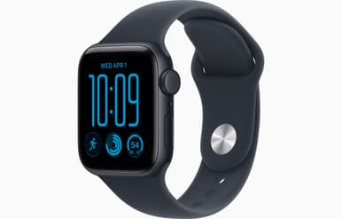Apple Watch SE 3 GPS + Cellular 40mm Midnight Aluminium Case with Navy Blue Sport Band - M/L | MJLJ4MP/A