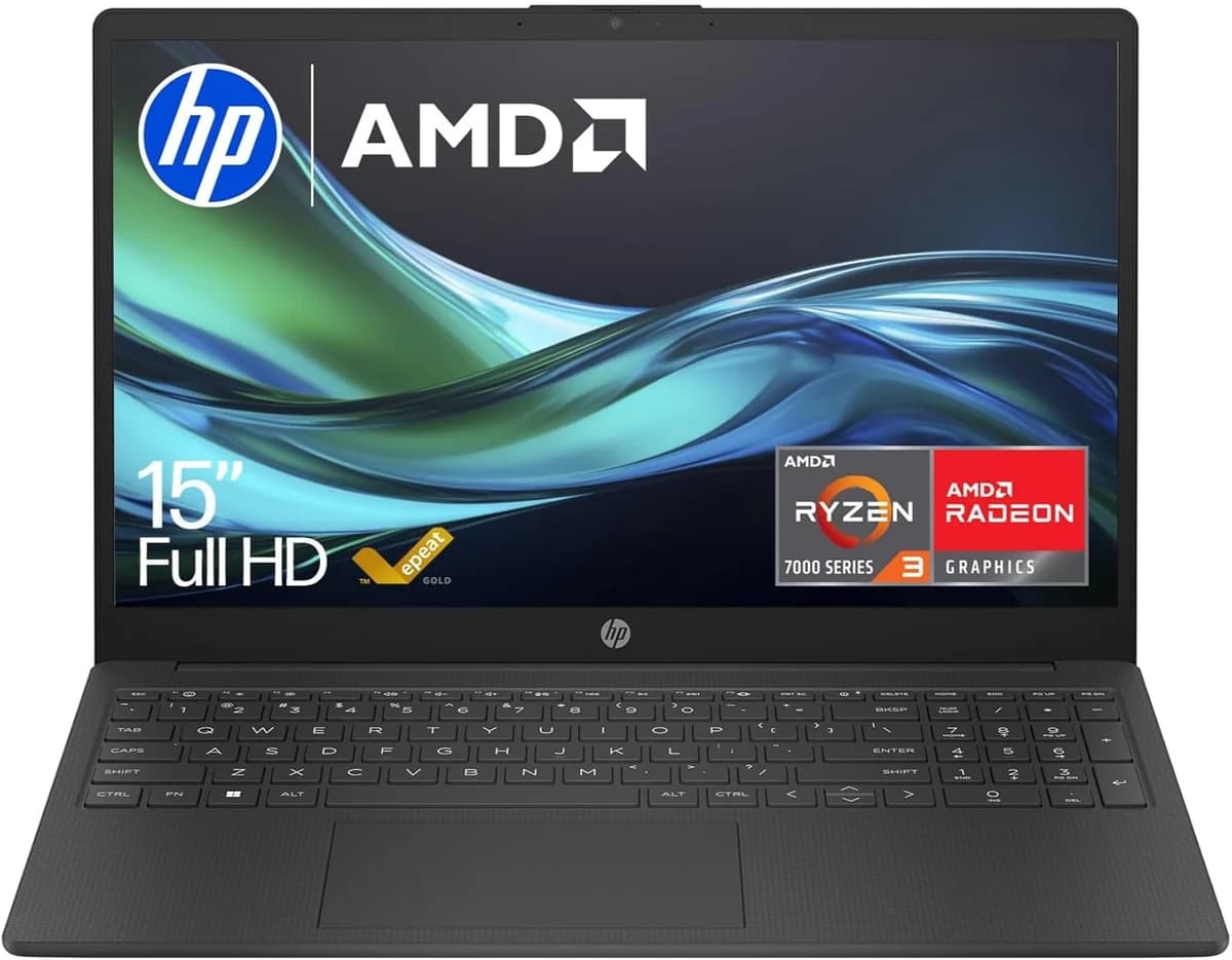 HP AMD Ryzen 3 7320U 8GB 256GB SSD 15.6" Full HD Laptop Windows 11 Home | BM2U1EA#ABU