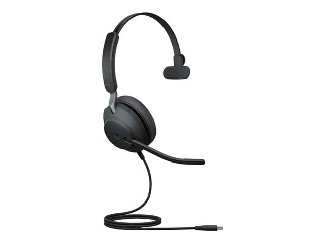 JABRA - Evolve2 40 SE MS Mono - Headset - on-ear - wired - USB-C, USB-A - noise isolating - Certified for Microsoft Teams
