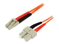 STARTECH.COM - Startech 2m Fiber Optic Cable - Multimode Duplex 62.5/125 - LSZH - LC/SC - OM1 - LC to SC Fiber Patch Cable (FIBLCSC2) - network cable - 2 m - 2 m