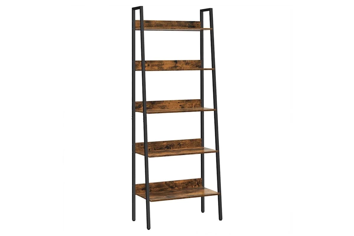 Vasagle Ladder Shelf | 5 Shelves | Vintage Brown/Black