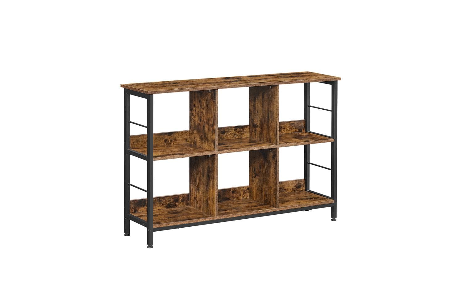 Vasagle Industrial Multi-functional Storage Bookshelf | Rustic Brown & Black