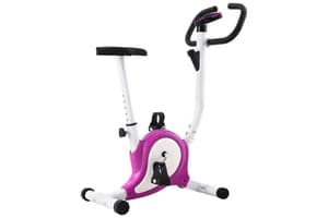 Vidaxl Exercise Bike With Belt Resistance Purple