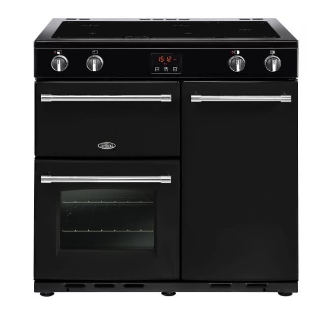 Belling Farmhouse 90cm All Electric Range Cooker FH90E - Black