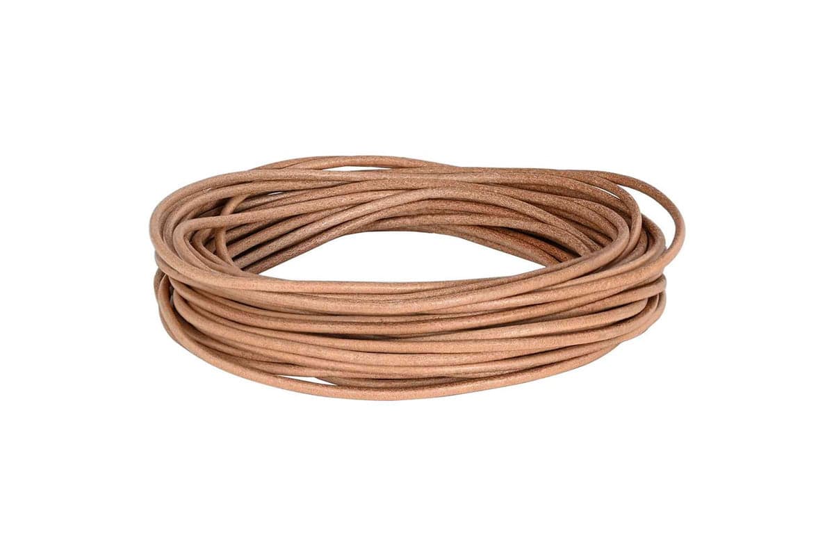 Vidaxl Leather Cord 1 Brown 3 Mm X 5 M Leather