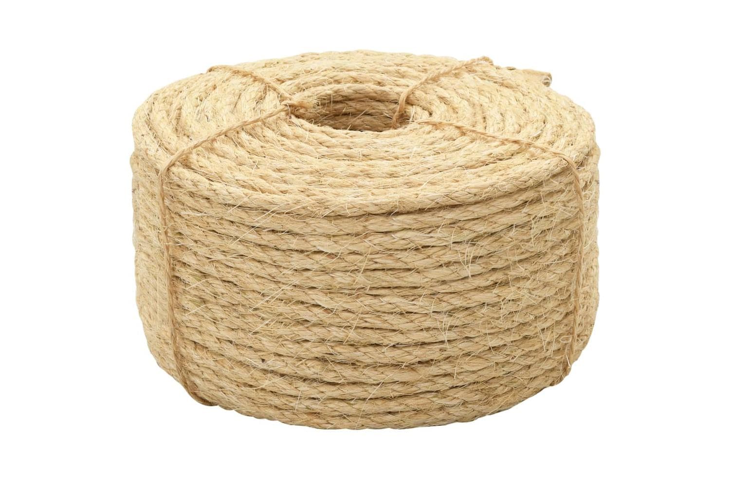 vidaXL 144794 Rope 100% Sisal 8mm 100 M