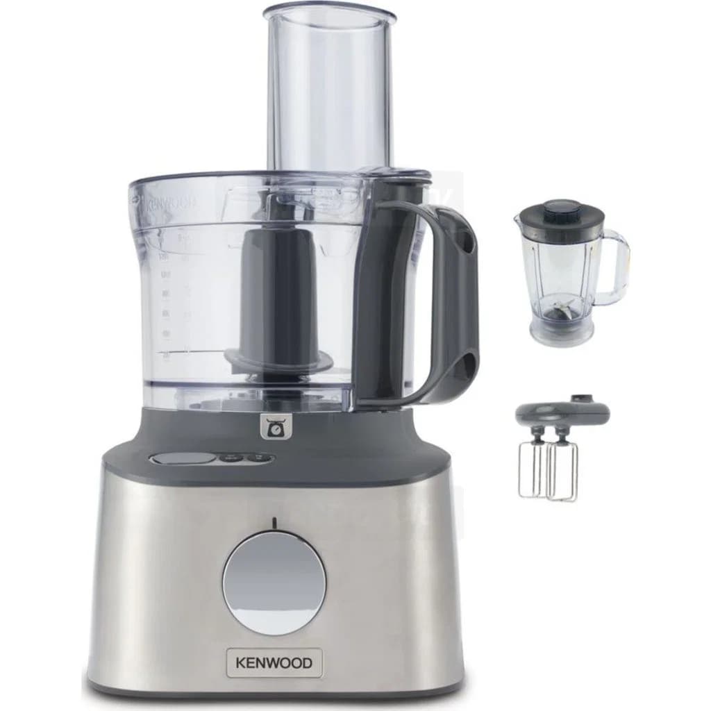 Kenwood MultiPro Compact+ 3-in-1 Food Processor | Brushed Metal