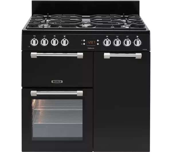 LEISURE Cookmaster CK90F232K 90 cm Dual Fuel Range Cooker - Black