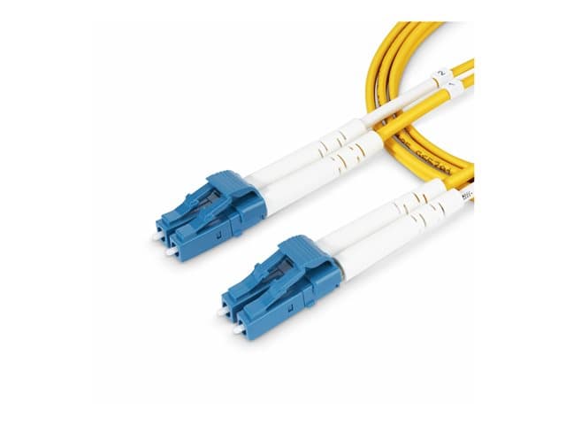 STARTECH.COM - Startech 15m (49.2ft) LC to LC (UPC) OS2 Single Mode Duplex Fiber Optic Cable, 9/125µm, Laser Optimized, 10G, Bend Insensitive, Low insrtion Loss - LSZH Fiber Patch Cord (SMDOS2LCLC15M) - patch cable - 15 m - 15 m - yellow