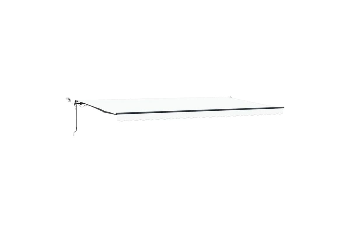 Vidaxl Retractable Awning With White 600 X 300 Cm Fabric