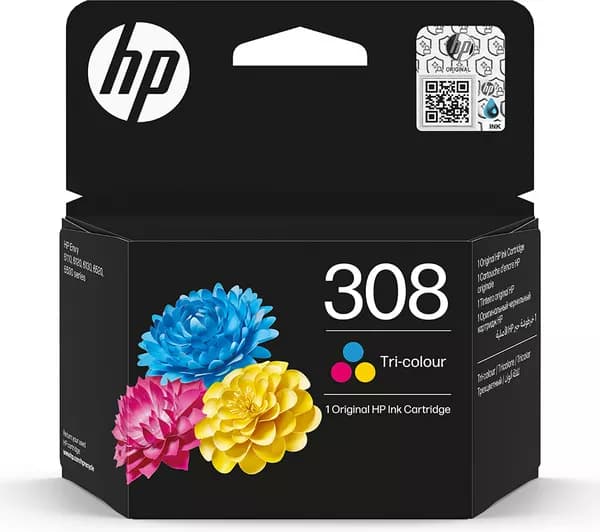 HP 308 Original Tri-colour Ink Cartridge
