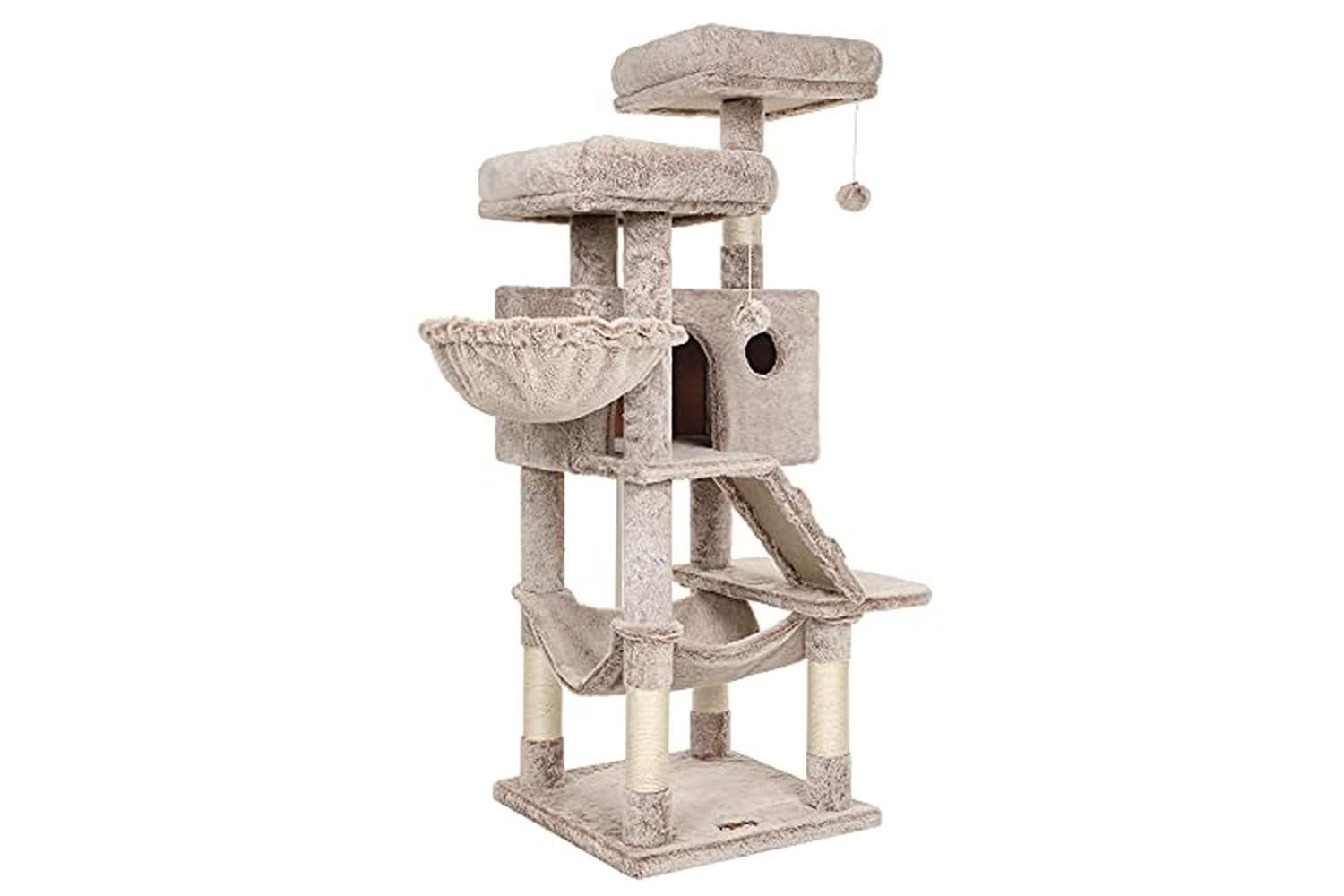 Feandrea Cat Scratching Post | Soft Plush Cover | 135cm
