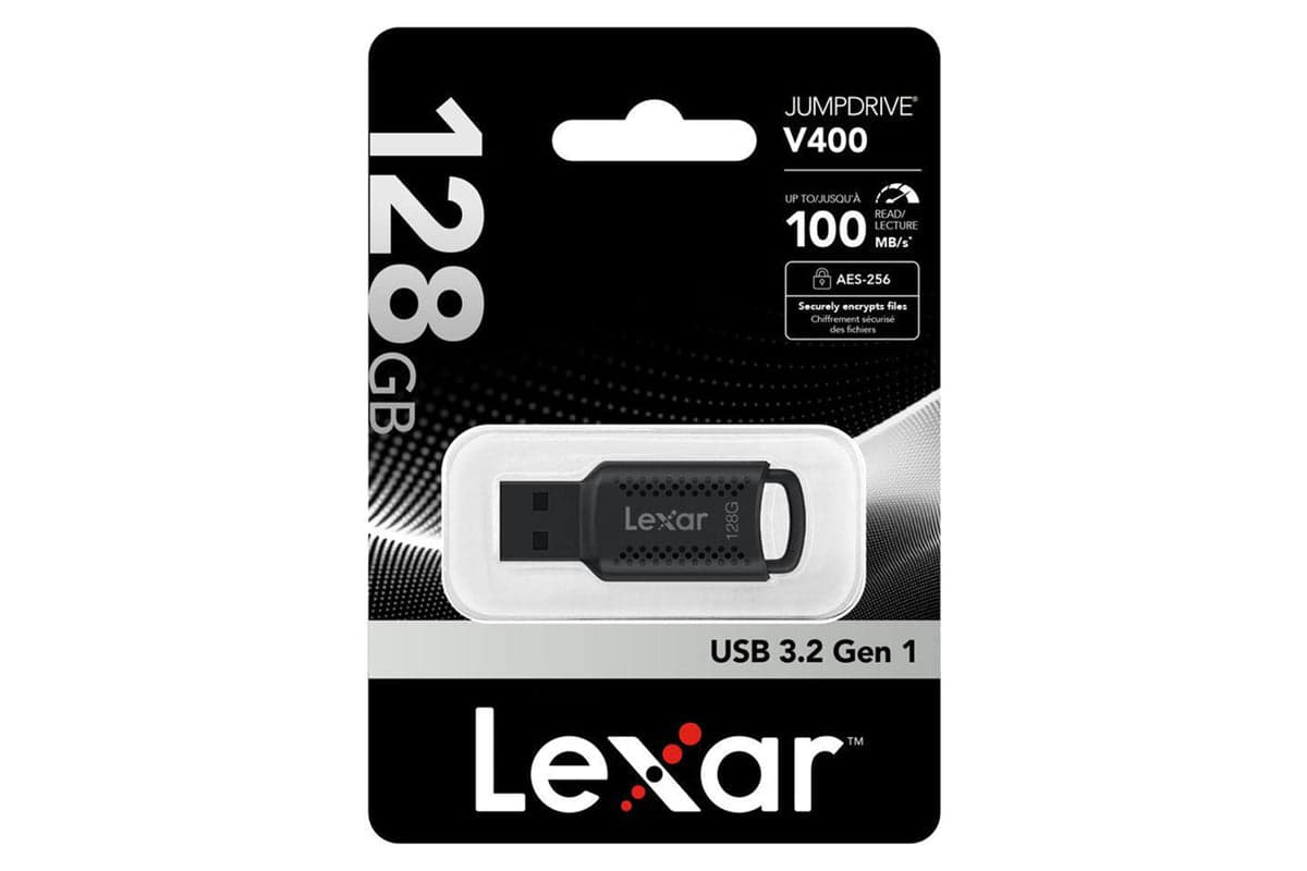 Lexar Jumpdrive V400 USB 30 Flash Drive | 128GB