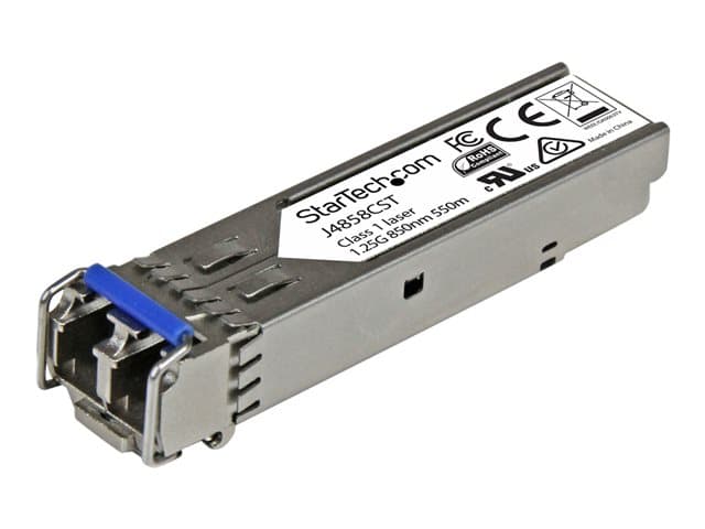 STARTECH.COM - Startech HPE J4858C Compatible SFP Module, 1000BASE-SX, 1GbE Multi Mode (MMF) Fiber Optic Transceiver, 1GE Gigabit Ethernet SFP, LC Connector, 550m, 850nm, DDM, HPE 1400, 1700, 1820 - Lifetime Warranty (J4858CST) - SFP (mini-GBIC)