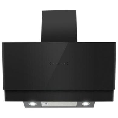 electriQ 90cm Angled Cooker Hood with Gesture Control - Black