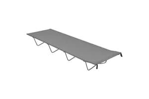 Vidaxl Camping Bed 180x60x19 Cm Oxford Fabric And Steel Grey