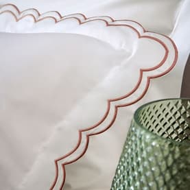CHRISTY Scallop Edge Single Duvet Set