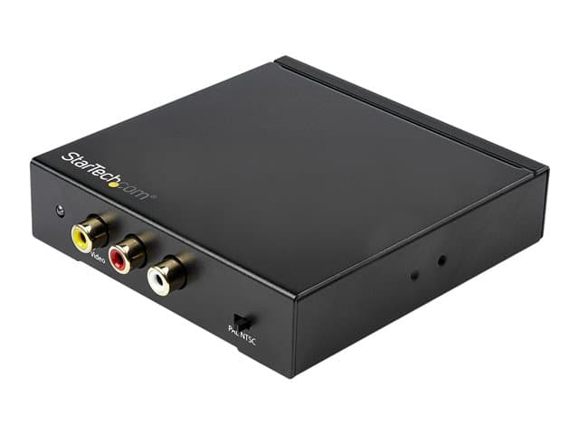 STARTECH.COM - StarTech HDMI to RCA Converter Box with Audio - Composite Video Adapter - NTSC/PAL - 1080p (HD2VID2) - video converter - black