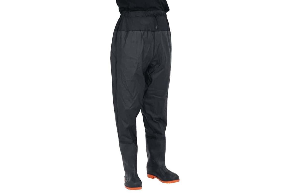 Vidaxl Waist Waders With Boots Black Size 38
