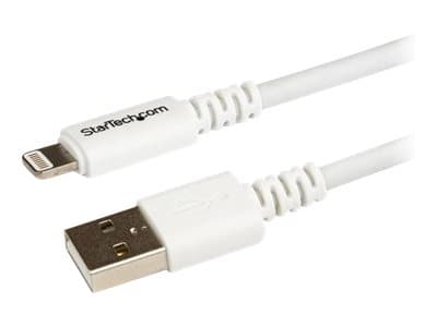 STARTECH.COM - Startech 3m (10ft) Long White Apple® 8-pin Lightning Connector to USB Cable for iPhone / iPod / iPad - Charge and Sync Cable (USBLT3MW) - Lightning cable - Lightning / USB - 3 m