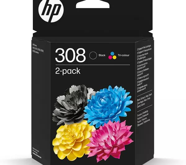 HP 308 Original Combo Black/Tri-colour Ink Cartridge