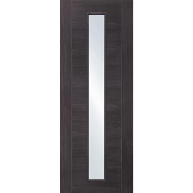 XL Joinery Internal Grey Laminate Glazed Door with Clear Glass