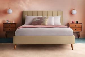 Silentnight | Octavia Bed Frame with Slant Beech Leg | King | 5ft | Colour Options