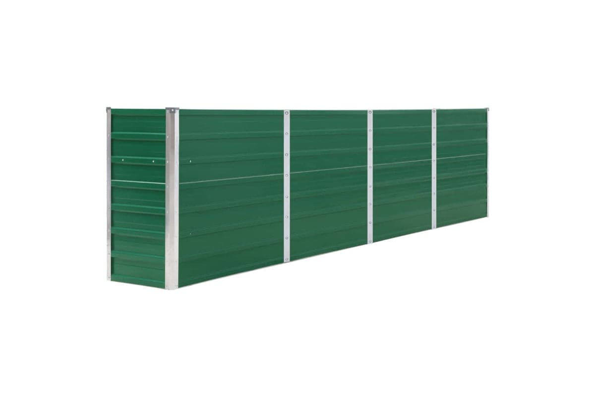 vidaXL 47049 Raised Garden Bed 320x40x77cm Galvanised Steel Green