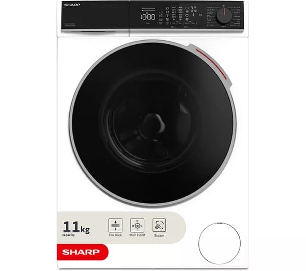 SHARP ES-SFL114CWA-EN 11 kg 1400 Spin Washing Machine - White