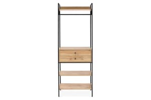 Zion Open Wardrobe | Oak Effect