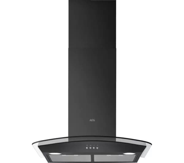 AEG DTX3640B Chimney Cooker Hood - Black