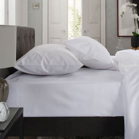 1000 Thread Count Fitted Sheet White