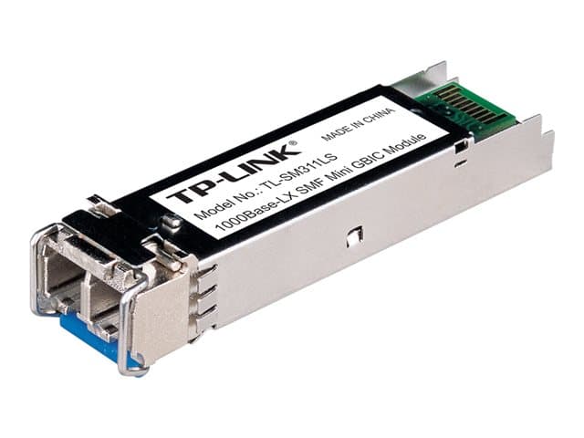 TP-LINK - TL-SM311LS - SFP (mini-GBIC) transceiver module - fibre optic - LC single-mode - up to 10 km - 1310 nm - for P/N: TL-SG3452XP V1