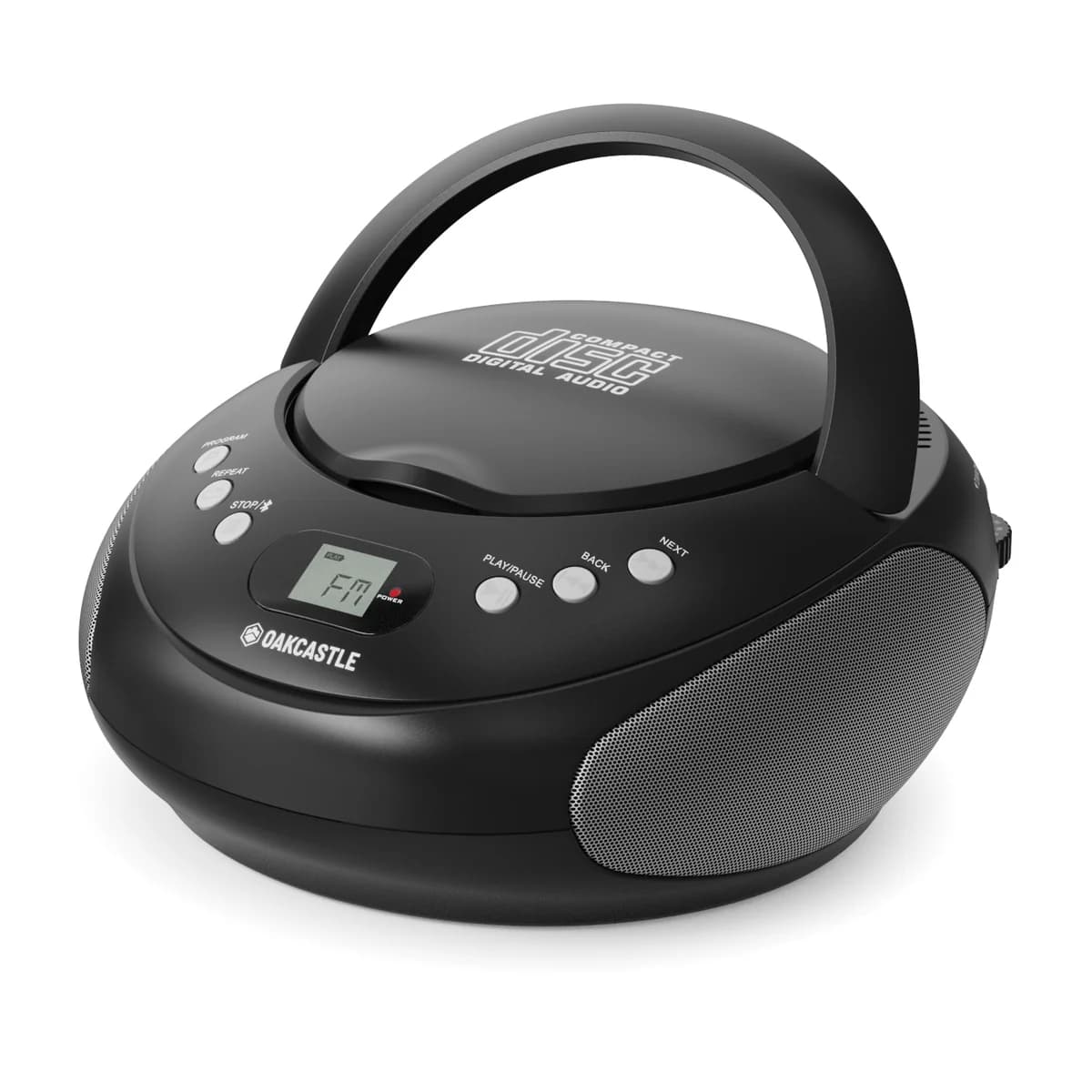 Oakcastle CD250 Portable Bluetooth CD Boombox, Silver | 1000002940