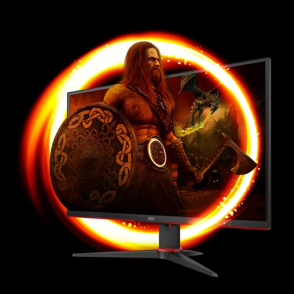 AOC 27" QHD Gaming Monitor - Black & Red | Q27G2E/BK