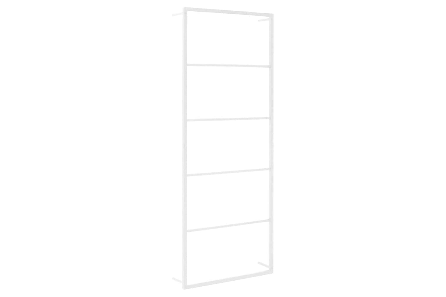vidaXL 336119 Towel Rack White 45x10x115cm Steel