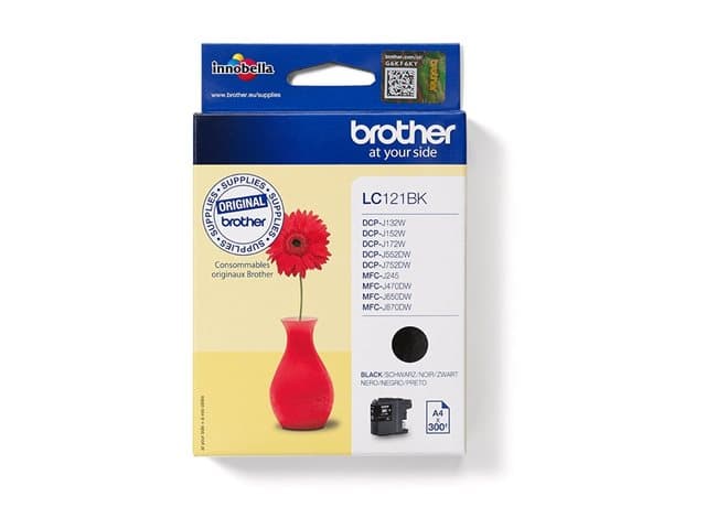 BROTHER - LC121BK - black - original - ink cartridge