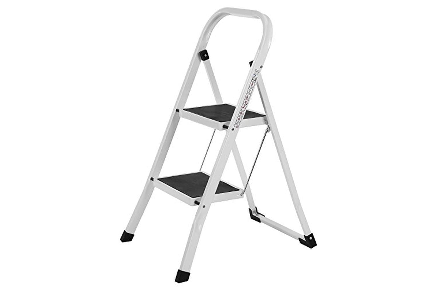 Songmics Folding Step Ladder | 2 Steps | Steel | White