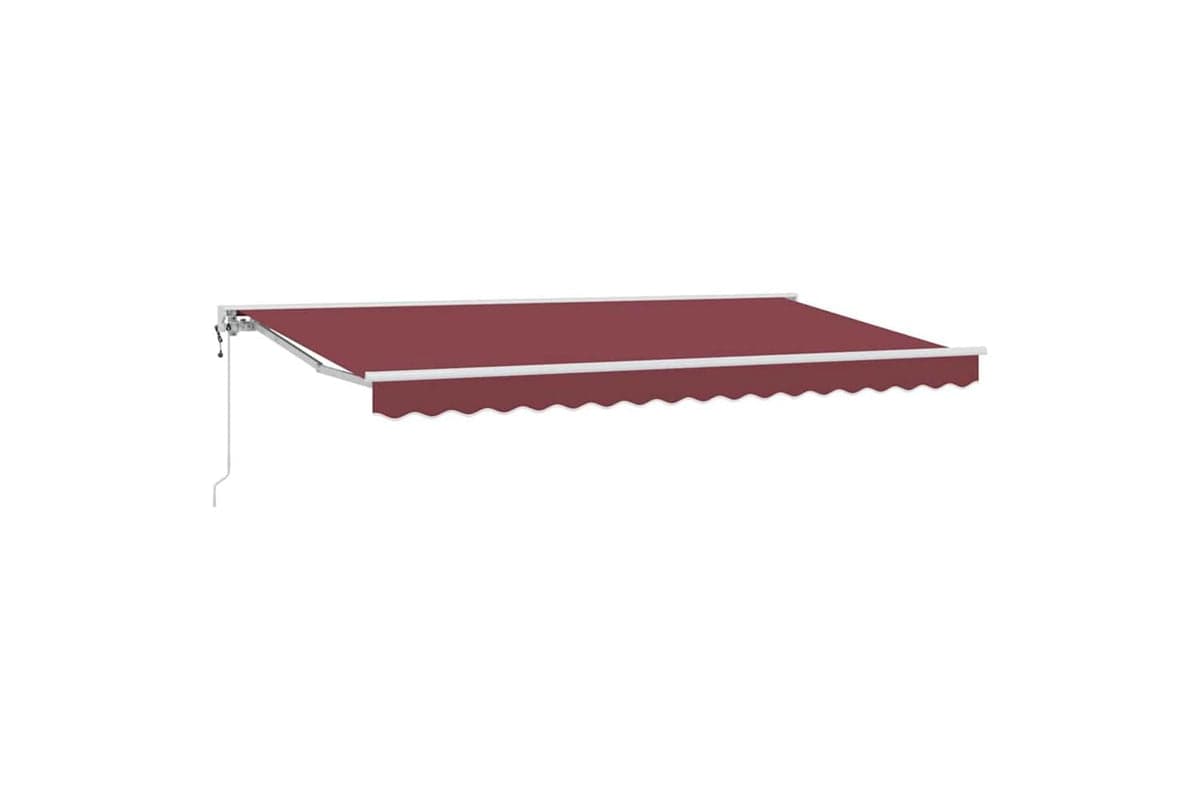 Vidaxl Retractable Awning Burgundy 400x200 Cm Fabric