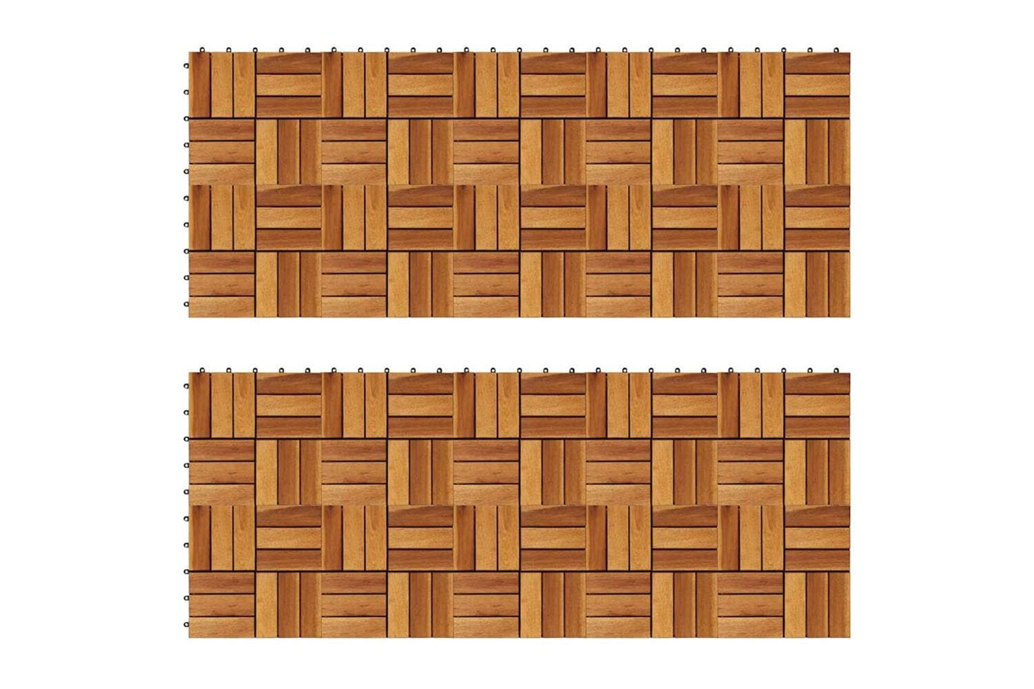 vidaXL 271792 Decking Tiles 30 X 30cm Acacia S