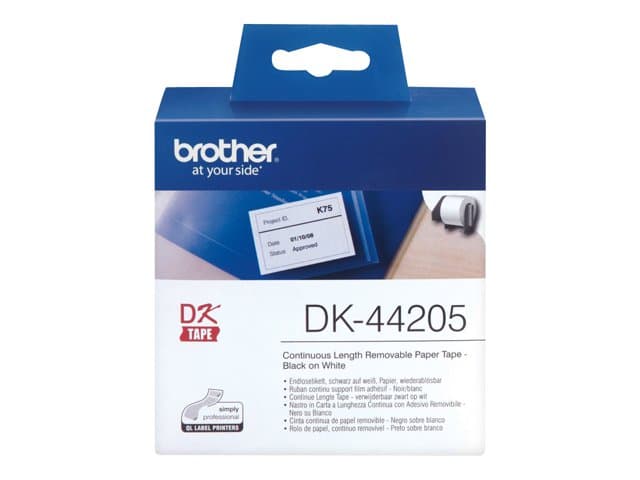 BROTHER - DK44205 - labels - 1 roll(s) - Roll (6.2 cm x 30.5 m)