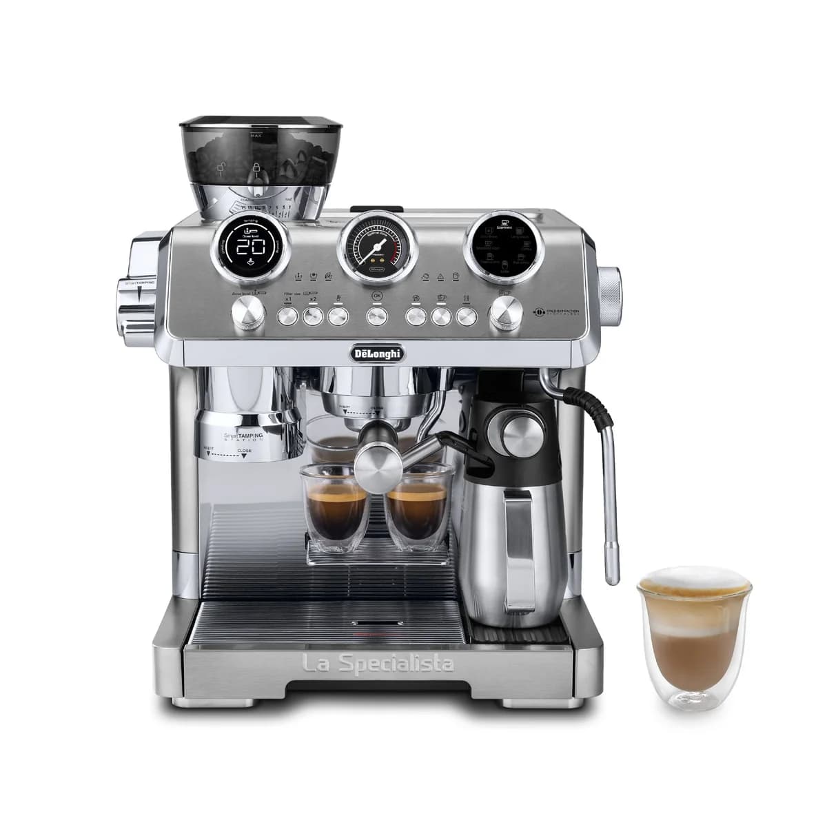 De'Longhi La Specialista Maestro Espresso Machine with Grinder - Silver | EC9885.M