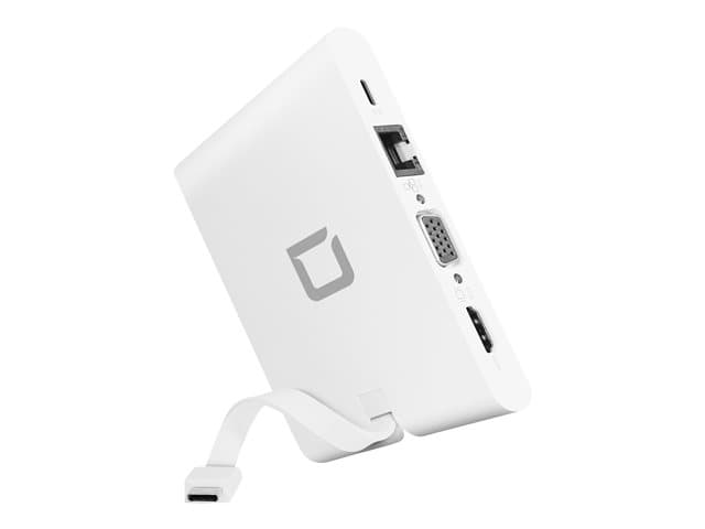 DICOTA - USB-C Portable Docking 9-in-1 with HDMI - docking station - USB-C - VGA, HDMI